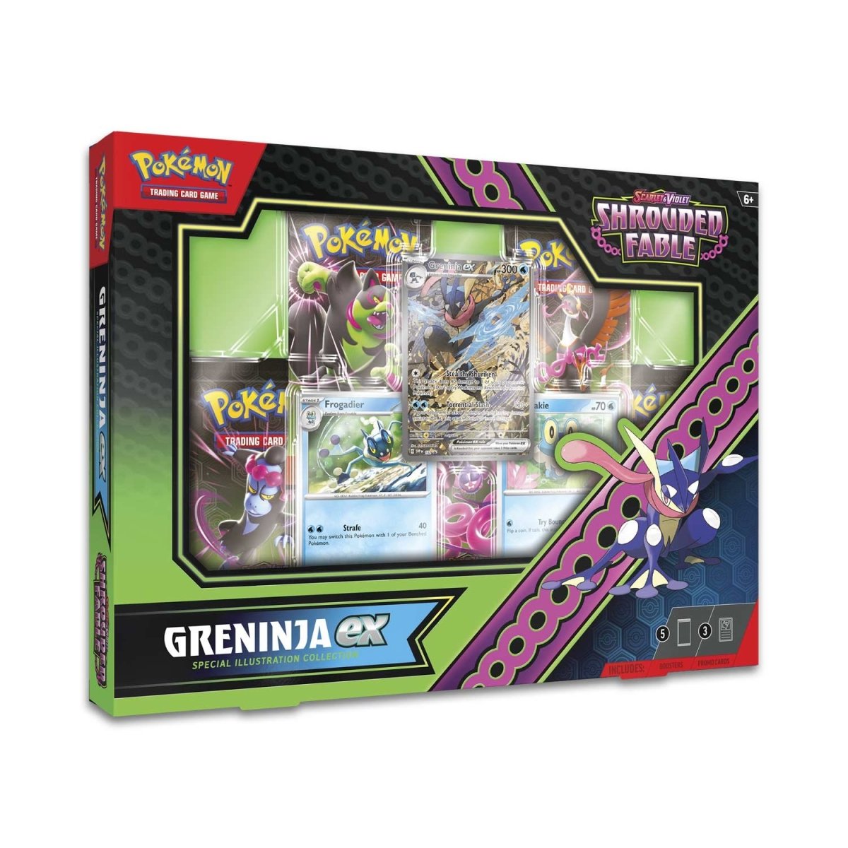 Pokemon Scarlet & Violet Shrouded Fable Greninja ex Special Illustration Collection