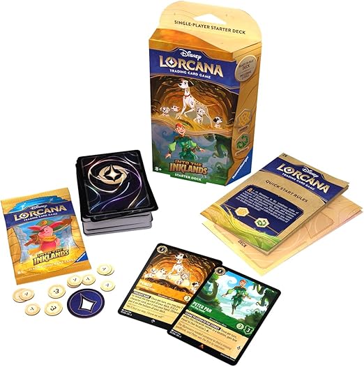 Disney Lorcana Into the Inklands Starter Deck: Amber & Emerald